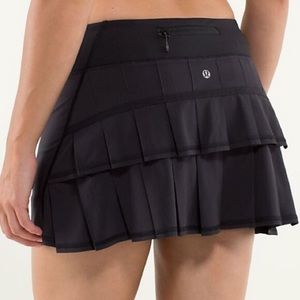 LULULEMON Black Pace Run Pace Setter Skirt